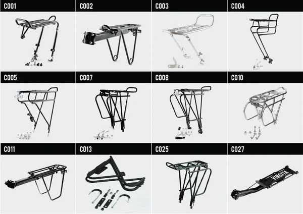 ตะแกรงหน้าจักรยานแบบมีสปริง VINCITA C003 (ยึดV-BRAKE)