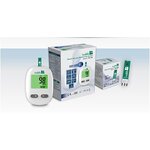 เครื่องตรวจน้ำตาลปลายนิ้ว พร้อมเข็มเจาะเลือดและแผ่นตรวจน้ำตาล