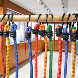 สายรัดและยางรัดอเนกประสงค์ 3ฟุต 5ฟุต 8 ฟุต คละสี สำหรับขนย้าย จัดระเบียบ และใช้งานกลางแจ้ง