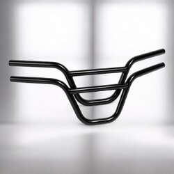 แฮนด์จักรยาน BMX คาดตรง ชุบดำ | ความยาว 680 / 720 มม. | เหล็กชุบแข็งแรง