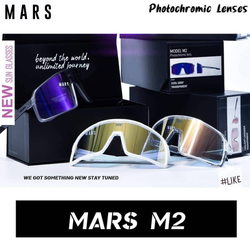 แว่นตากันแดดจักรยาน เลนส์ออโต้ Mars รุ่น M2 พร้อมที่ใส่เลนส์สายตา