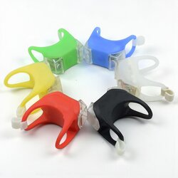 ไฟซิลิโคนจักรยานแบบเหลี่ยม ติดจักรยาน ไฟหน้า ไฟท้าย