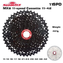 เฟืองจักรยาน SUNRACE 11 speed รุ่น MX8 11-42T ตัว top