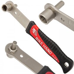 เครื่องมือถอดขาจานดูด Bike Hand, Pedal wrench, YC-218 14mm + 8mm Allen key