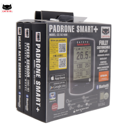 ไมล์ไร้สาย CATEYE PADRONE SMART+, มี GPS, CC-SC100B, พร้อมเซนเซอร์วัดรอบขาและเซนเซอร์วัดหัวใจ