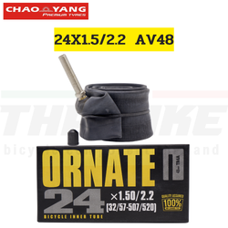 ยางในจักรยาน ORNATE CHAOYANG ARISUN ขนาด 20X1 1/8 AV40 20X1 3/8 AV48 24X1.95/2.125 AV28 26X1.25/1.5 AV48 700X28/35 A