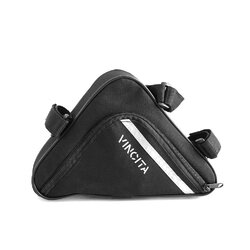 กระเป๋าใต้เฟรม VINCITA แบบสามเหลี่ยม B021 สีดำ