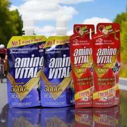 aminoVITAL Amino Acid Gel Shot เจลพลังงานพร้อมทาน รสแอปเปิ้ล (45 กรัม / 100 กรัม)