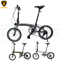 จักรยานพับ BACKER V5 16 นิ้ว - เกียร์ Shimano Claris