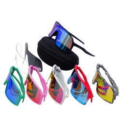 แว่นตาปั่นจักรยาน T-REX 9321 แบบเปลี่ยนเลนส์ 3 เลนส์ มีเลนส์ POLARIZE มีกล่องแว่น ผ้าเช็ด ถุงใส่แว่น