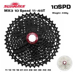 เฟืองจักรยาน SUNRACE 10 speed รุ่น MX3 ขนาด 11-46T ตัว top