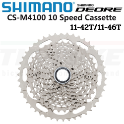 เฟืองจักรยานเสือภูเขา Shimano Deore CS-M4100 10-speed 11-42/11-46