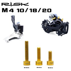 น็อตไทเทเนียมแท้ติดสับจานจักรยาน ตีนผี RISK ขนาด M4