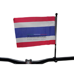 ธงชาติไทยพร้อมเสาติดจักรยาน รองรับแฮนด์ 22.2 มม.
