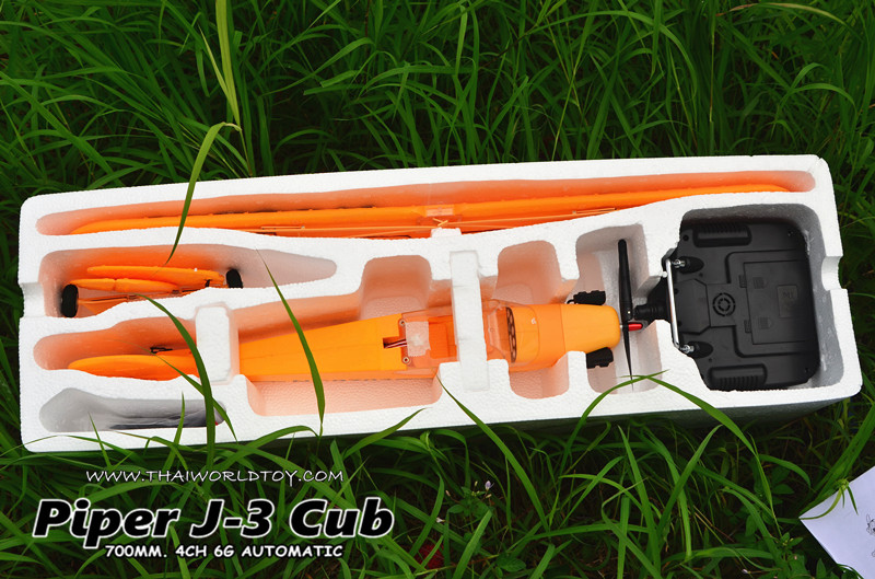 PIPER J-3 CUB Rc Scale 700MM. 4CH Brushless Motor