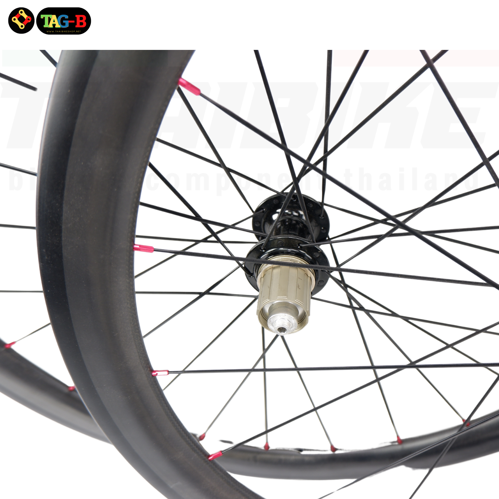 ล้อจักรยานเสือหมอบคาร์บอน ขนาด 700C ขอบฮาล์ฟ ล้อคาร์บอน ยางฮาล์ฟ