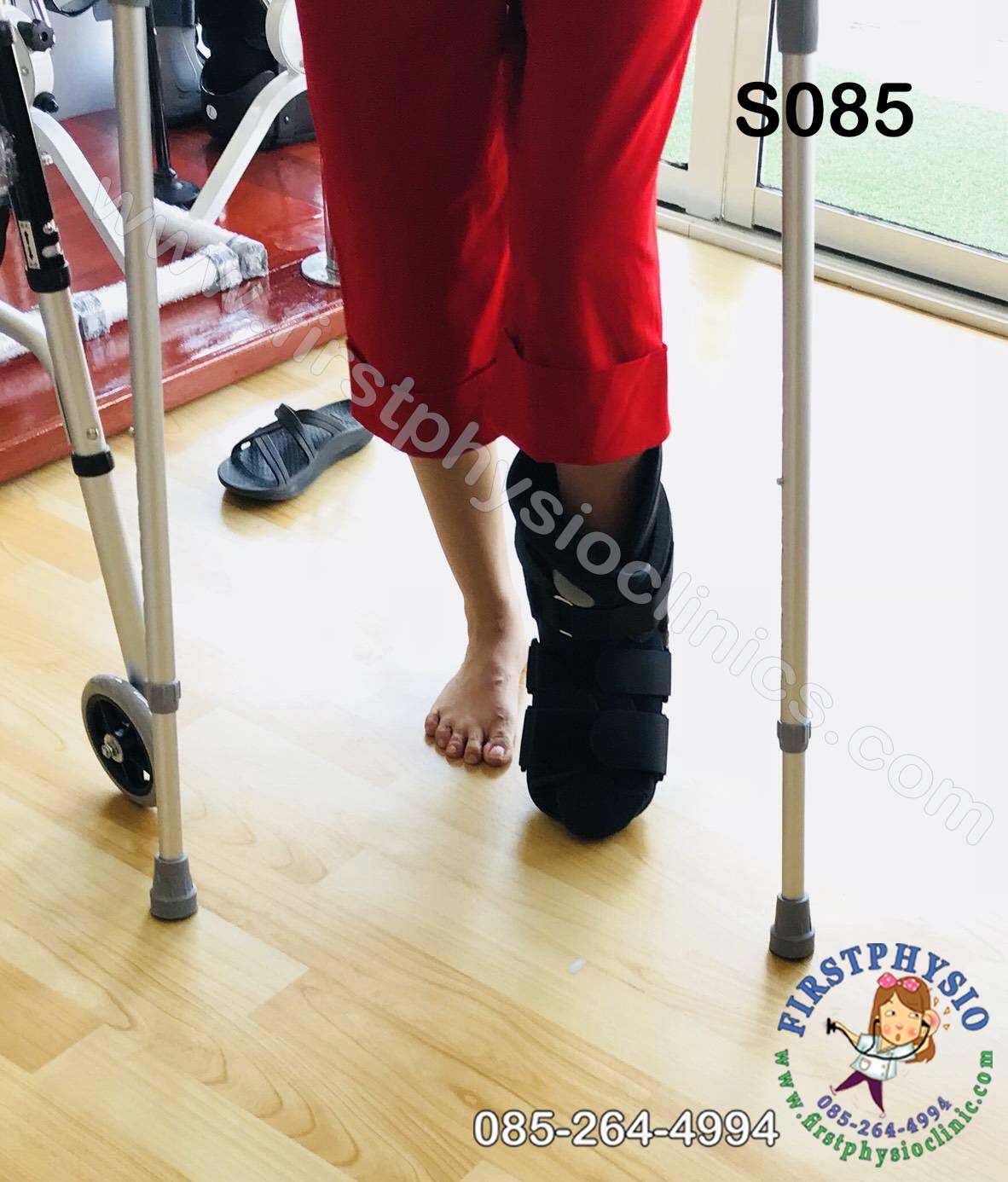 รองเท้าเฝือกลม แบบสั้น / เฝือกลม /รองเท้าหลังถอดเฝือก / รองเท้าเฝือก (air cast)/อุปกรณ์ช่วยพยุงเท้าและข้อเท้า เฝือกเท้าและข้อเท้า ป้องกันการกระแทกลดอาการบาดเจ็บ ป้องกันกระดูกเคลื่อนผิดที่