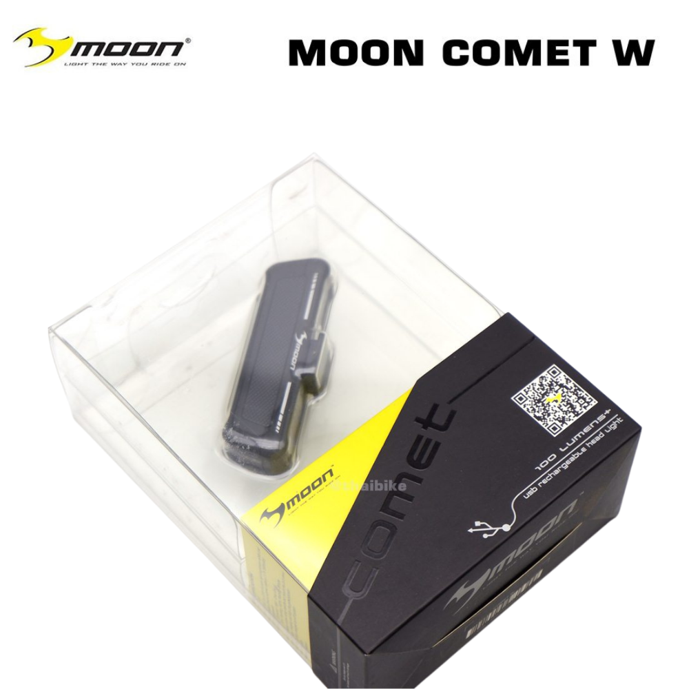 !! แท้ ไฟจักรยาน MOON COMET W usb rechargeable light 100LM ไฟสีขาว