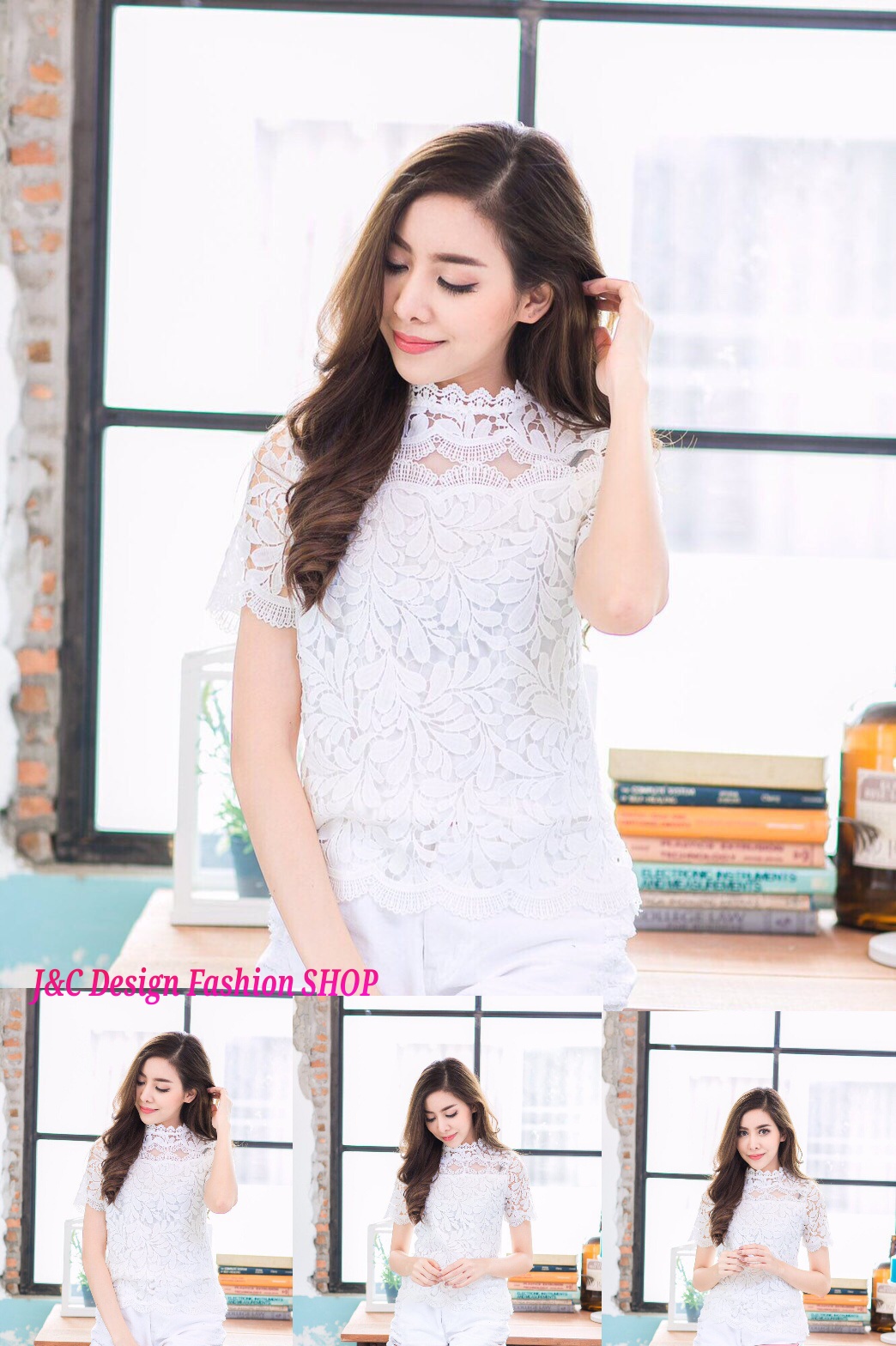 เสื้อลูกไม้สไตน์เกาหลี เสื้อลูกไม้สไตน์วัยรุ่น เสื้อผ้าไทยใส่กับผ้าซิ่น เสื้อผ้าฝ้ายใส่กับผ้าถุงสีขาว เสื้อใส่ผ้าซิ่น เสื้อลูกไม้แขนสั้นสีขาว
