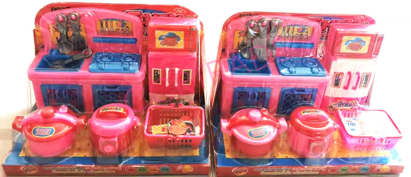 เซ็ทครัวสีหวาน+ตู้เย็นฝาครอบ 19.5x28 ซม. (1x3)