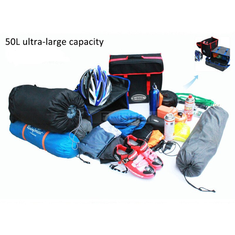 กระเป๋าทัวร์ริ่ง จักรยาน แบบ 2 ใบ ยี่ห้อ B-SOUL !! แถมฟรีผ้ากันฝน