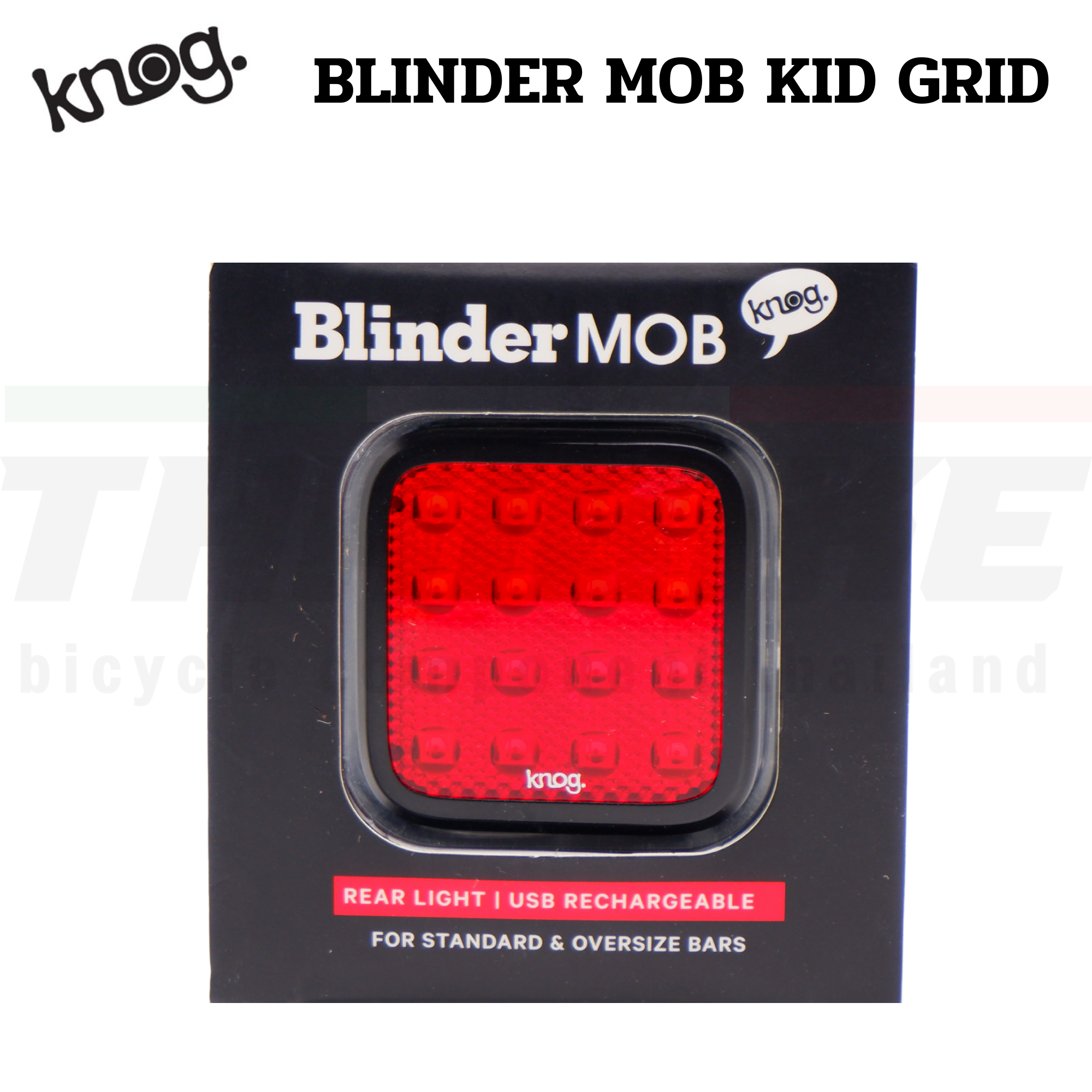 ไฟจักรยาน ไฟท้าย ไฟหน้า ไบเดอร์ม๊อบคิตกริ๊ด BLINDER MOB KID GRID, 16 หลอด