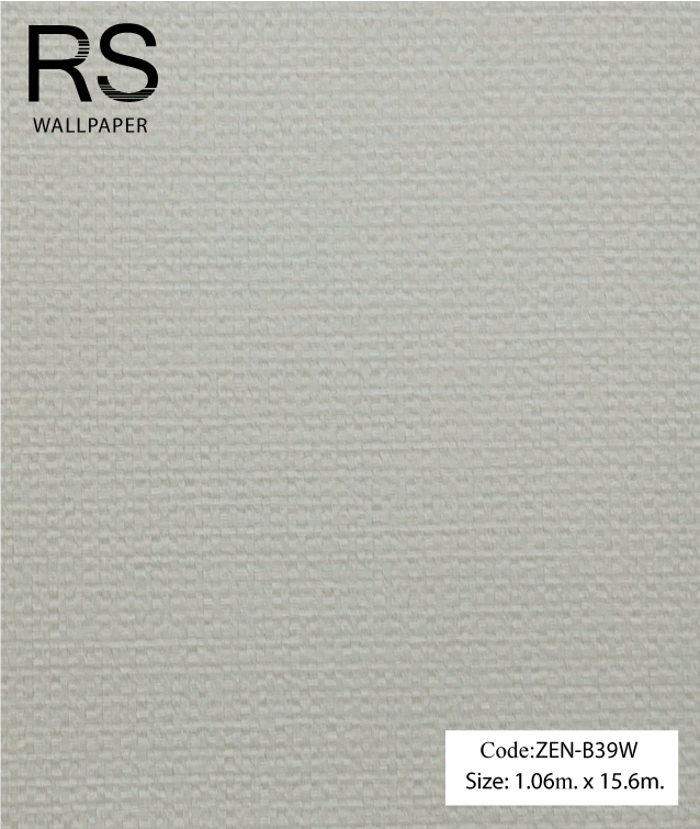 วอลเปเปอร์เทกเจอร์ผ้าโทนสีเทาอ่อน ZEN-B39W