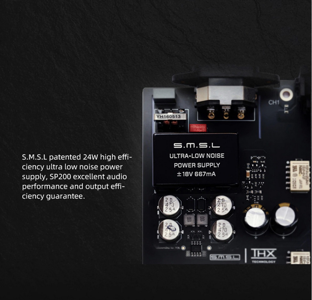 ขาย SMSL SP200 แอมป์ตั้งโต๊ะระดับ Hi-Res รองรับ THX ประกันศูนย์ไทย