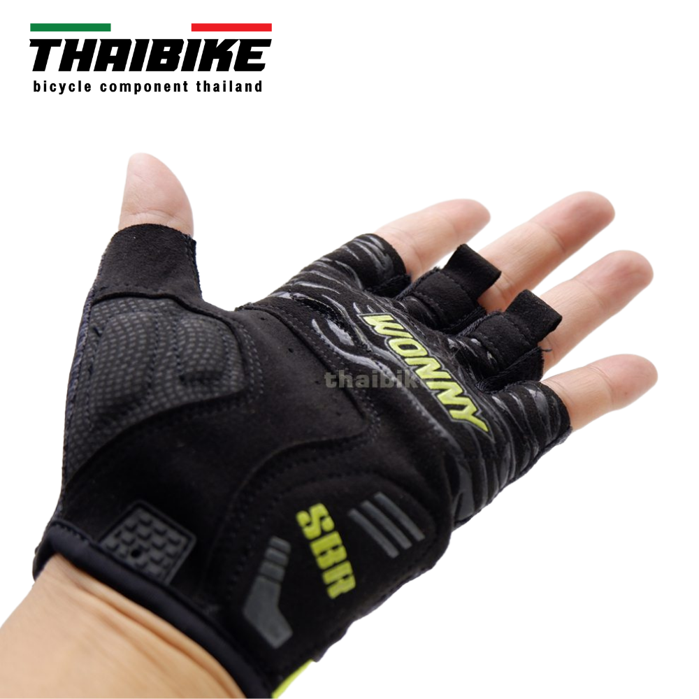 ถุงมือเจลสำหรับปั่นจักรยาน มีเจลรองมือ ของแท้ งานหนานุ่ม WONNY