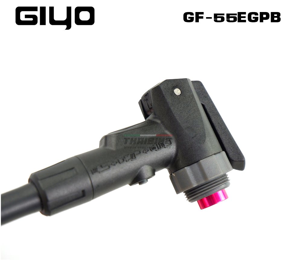 สูบจักรยานแบบตั้งพื้น GIYO GF-55EGPB มีเกจ์วัด 160 PSI