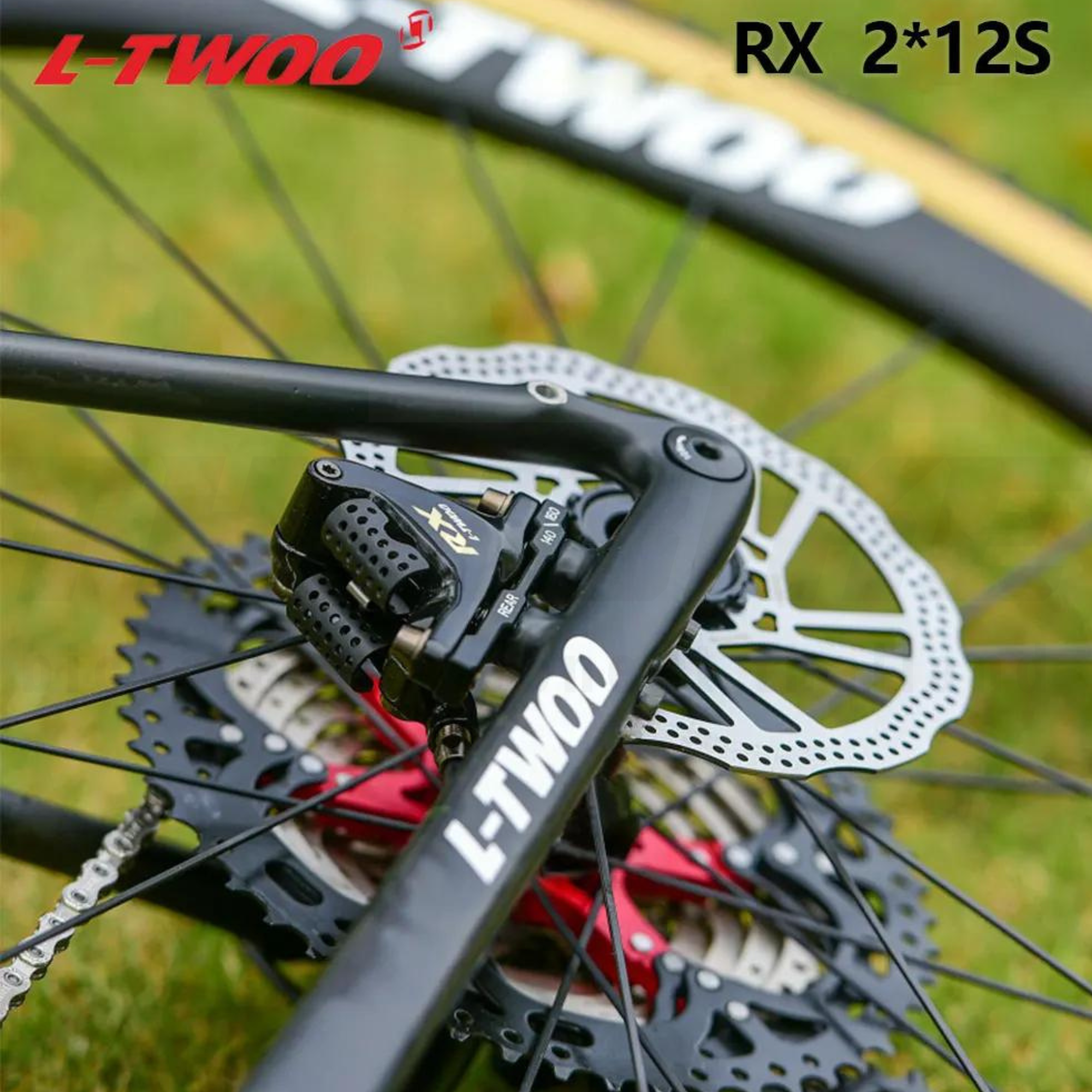 ชุดเกียร์ดิสเบรคน้ำมันจักรยานเสือหมอบ 24SPD LTWOO RX 2x12 คาร์บอนเวอร์ชั่น