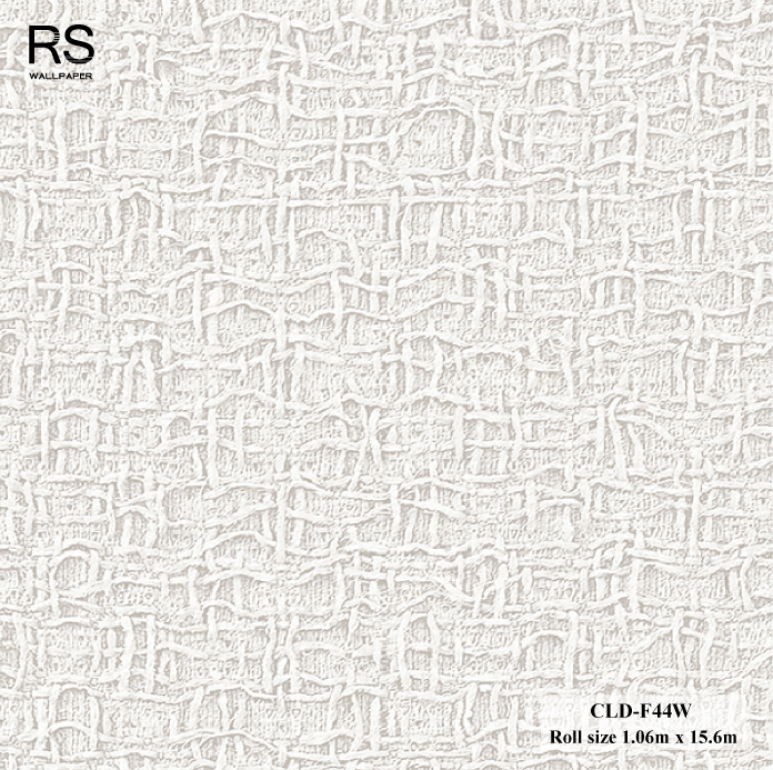 วอลเปเปอร์ ลายผ้าทอเสื่อ สีเทาอ่อนสว่าง CLD-F44W