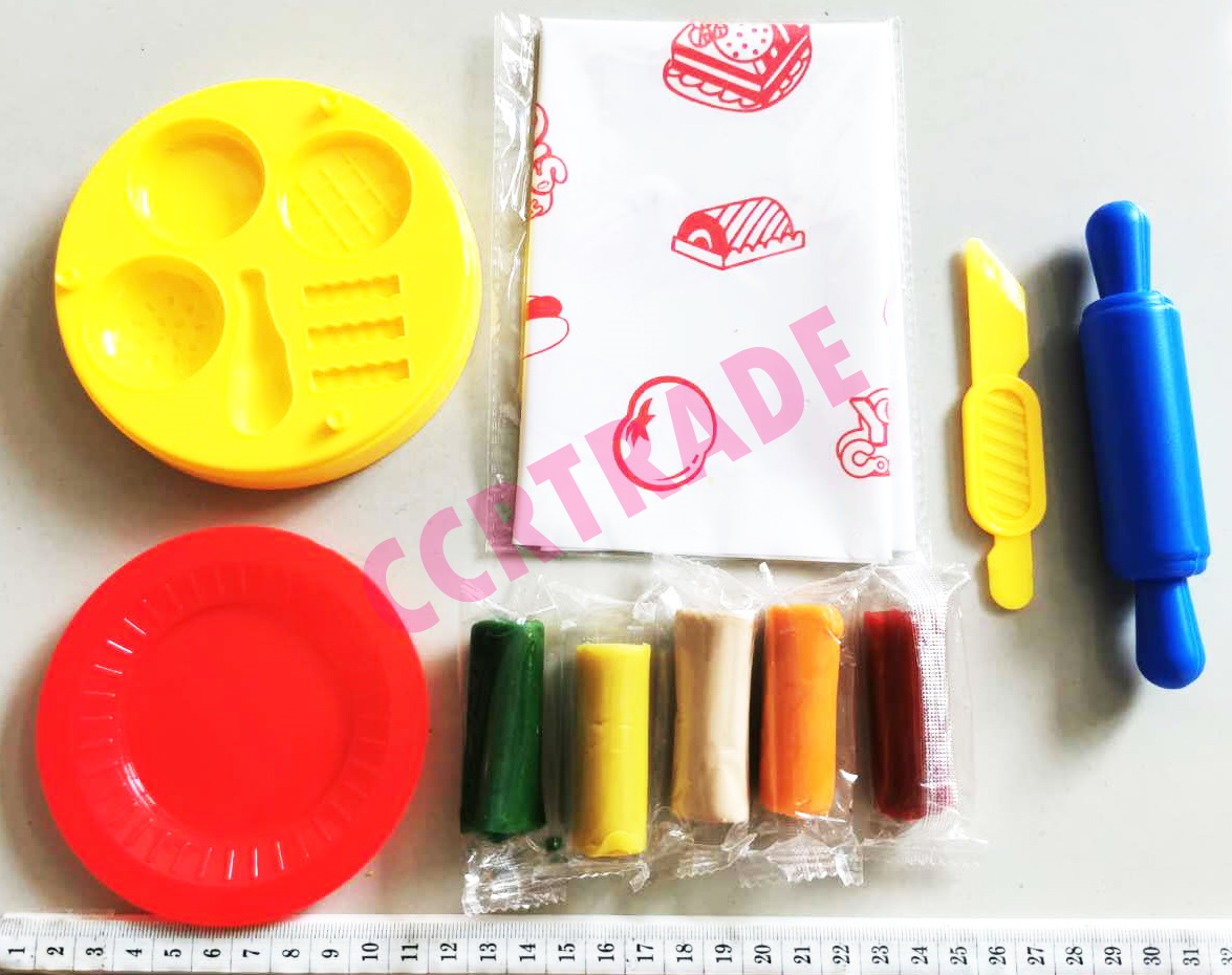 ชุดแป้งโดอาหารฟาสฟู๊ดกล่อง 14 ซม.(งานห้าง)(1x6)