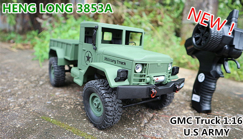 รถGMC U.S ARMY 4x4 รถทหารอเมริกัน - HENG LONG 3853A 1:16