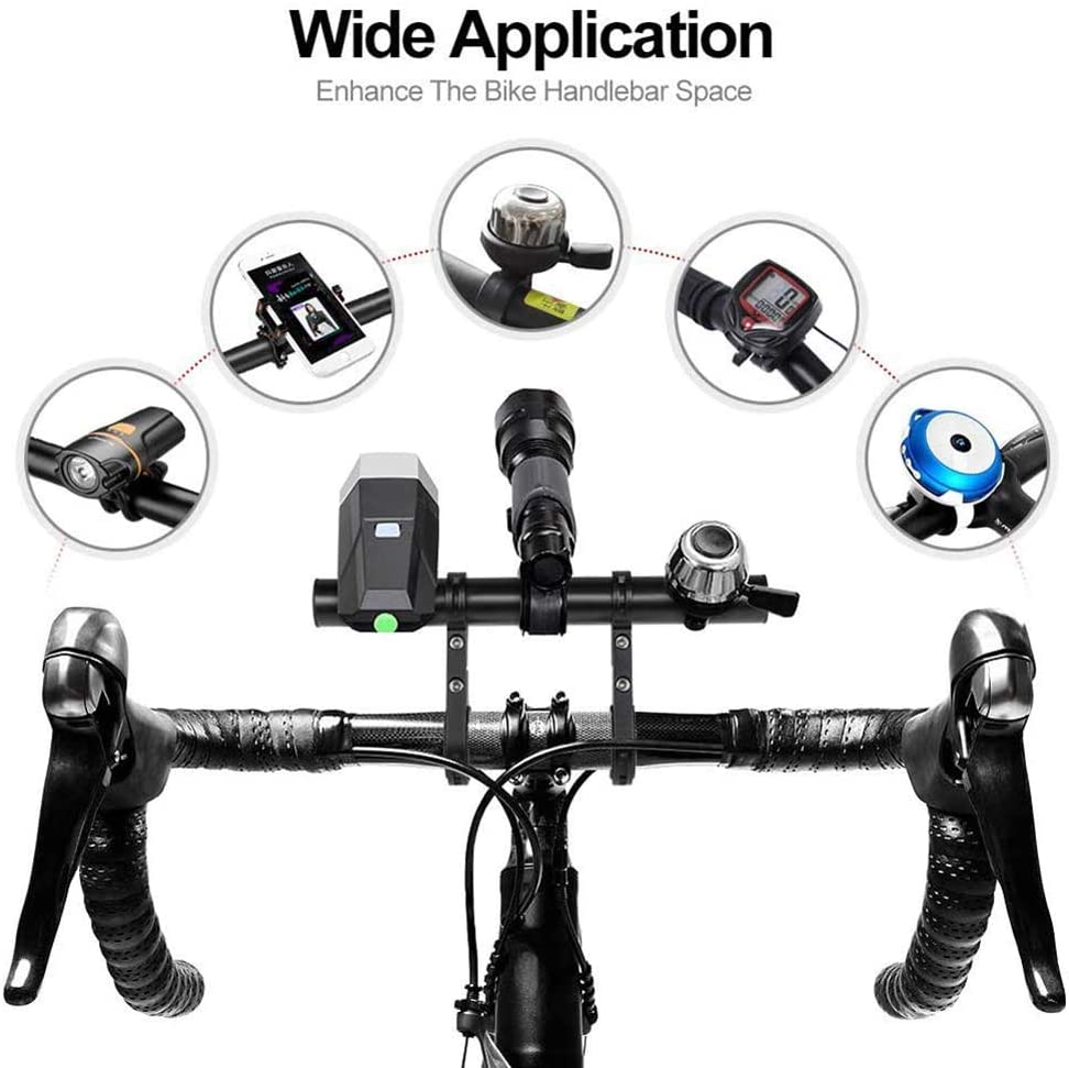 ตัวทีเสริมอุปกรณ์แบบยาวใช้กับไฟ ไมล์จักรยาน Extension Frame Aluminum Alloy Bicycle ตัวT