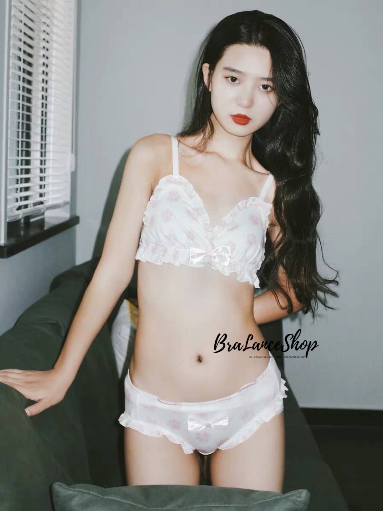 BLS✿loli15 Setบรา+กกน. ชุดชั้นในแฟชั่น สไตล์โอเอะ สาวกทาสแมว
