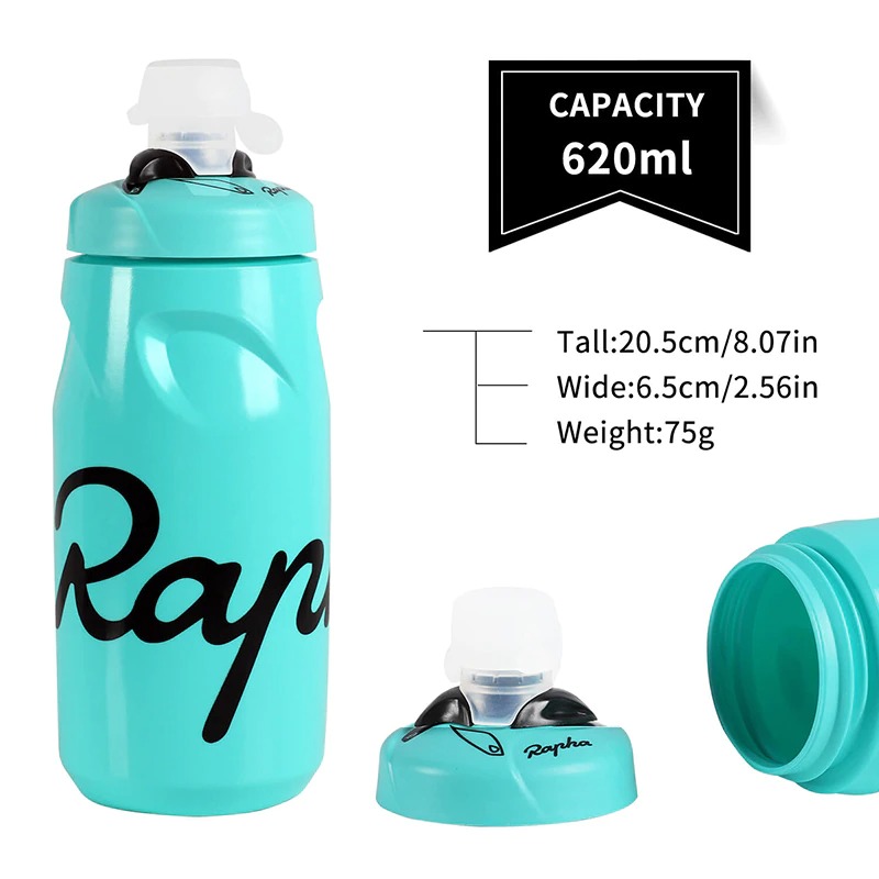 NEW !!ขวดน้ำจักรยาน rapha ของแท้ พลาสติกนุ่ม ขนาด 620ml พิเศษแถมฟรีฝาปิดขวด