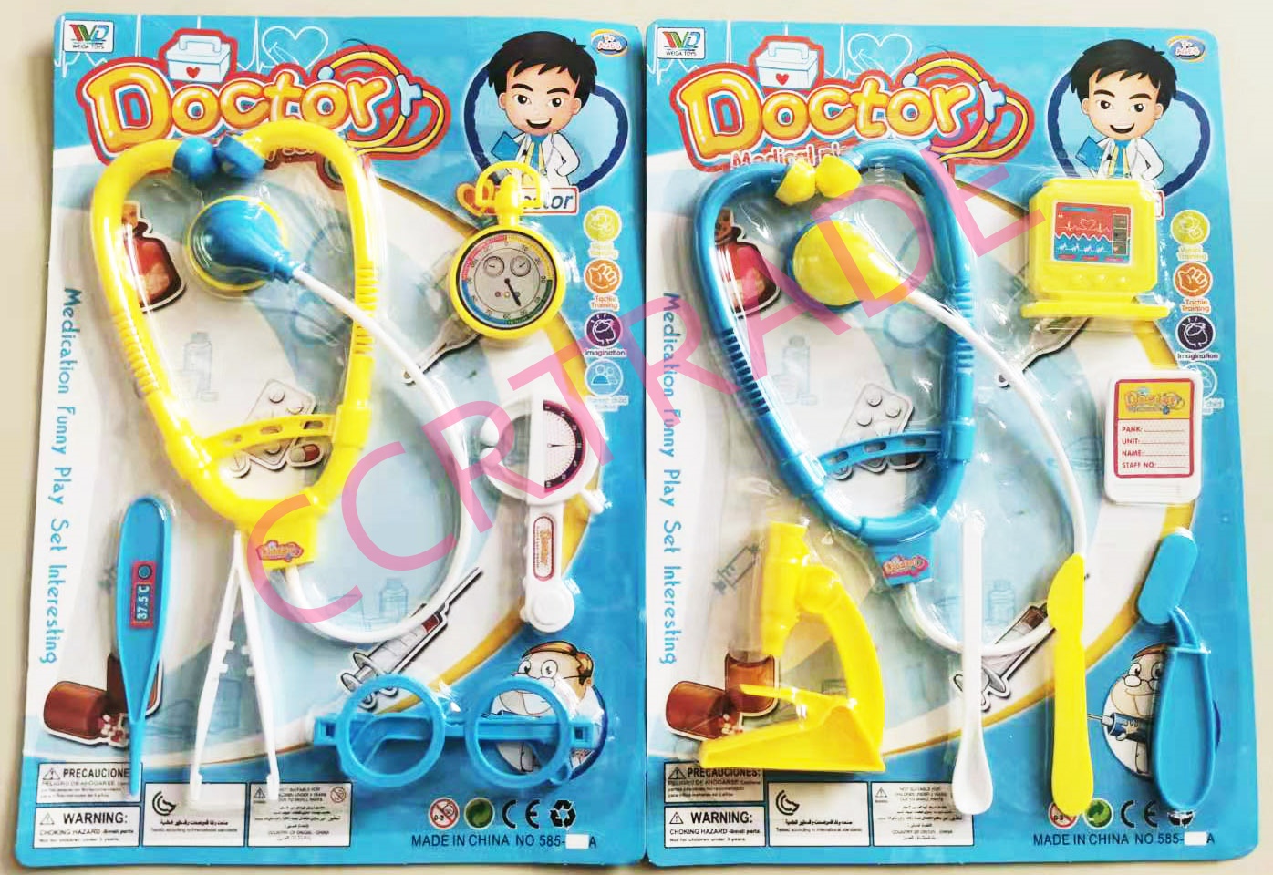 ชุดหมอหูฟังฟ้า+แว่นตาแผงจัมโบ้ 35 ซม.