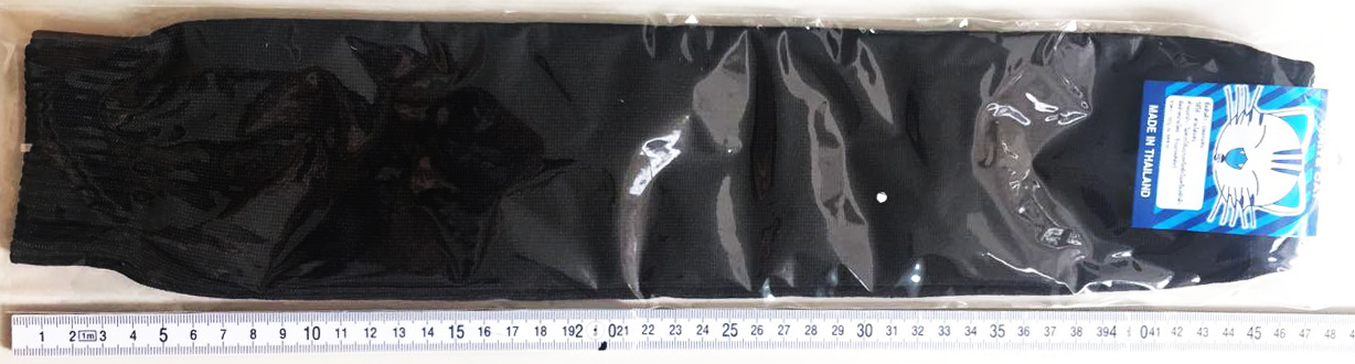 ปลอกแขนกันแดด สีดำล้วน 46 ซม.