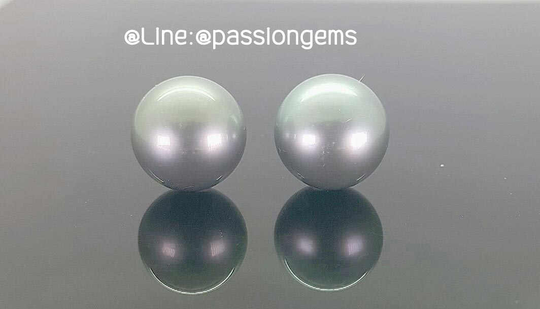 รหัส ALIPEA0616-25 ต่างหูมุกแท้ South Sea มาจากญี่ปุ่น สี Grey สีธรรมชาติ รูปทรงกลมขนาด 13 mm. ความเงาปานกลาง (Luster ) ตำหนิมองเห็น ราคา 9,900 บาท ติดต่อโทร.0948626521 Line : @passiongems (อย่าลืมใส่ @หน้าpassiongems นะคะ)