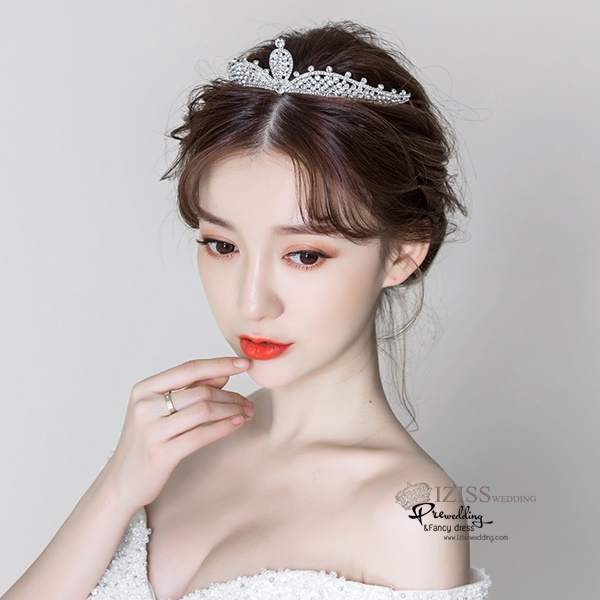AC005 **พรีออเดอร์**ชุดเทียร่า มงกุฎเพชร ชุดเครื่องประดับเจ้าสาวสวยหรูดุจเจ้าหญิง