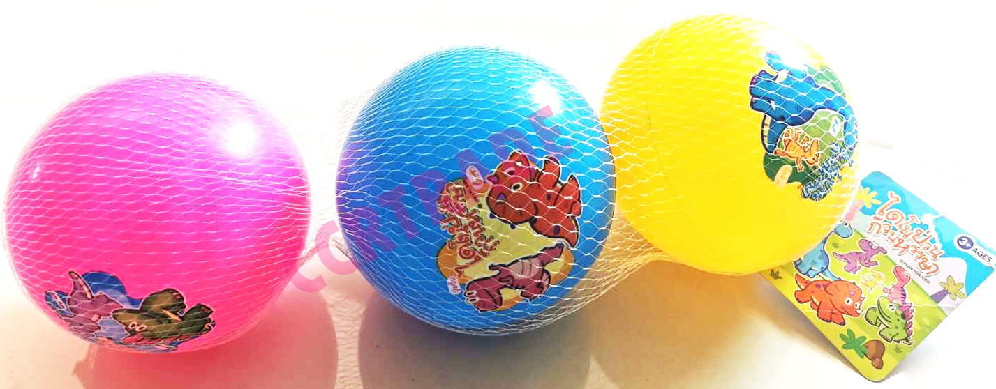 บอลไดโนป่วน 3 ลูกถุงตาข่าย 30 ซม.(ลิขสิทธิ์แท้)