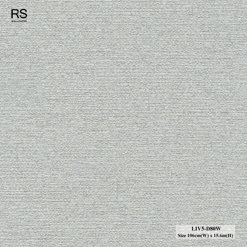 วอลเปเปอร์ลายผ้า สีเทา LIV5-D80W