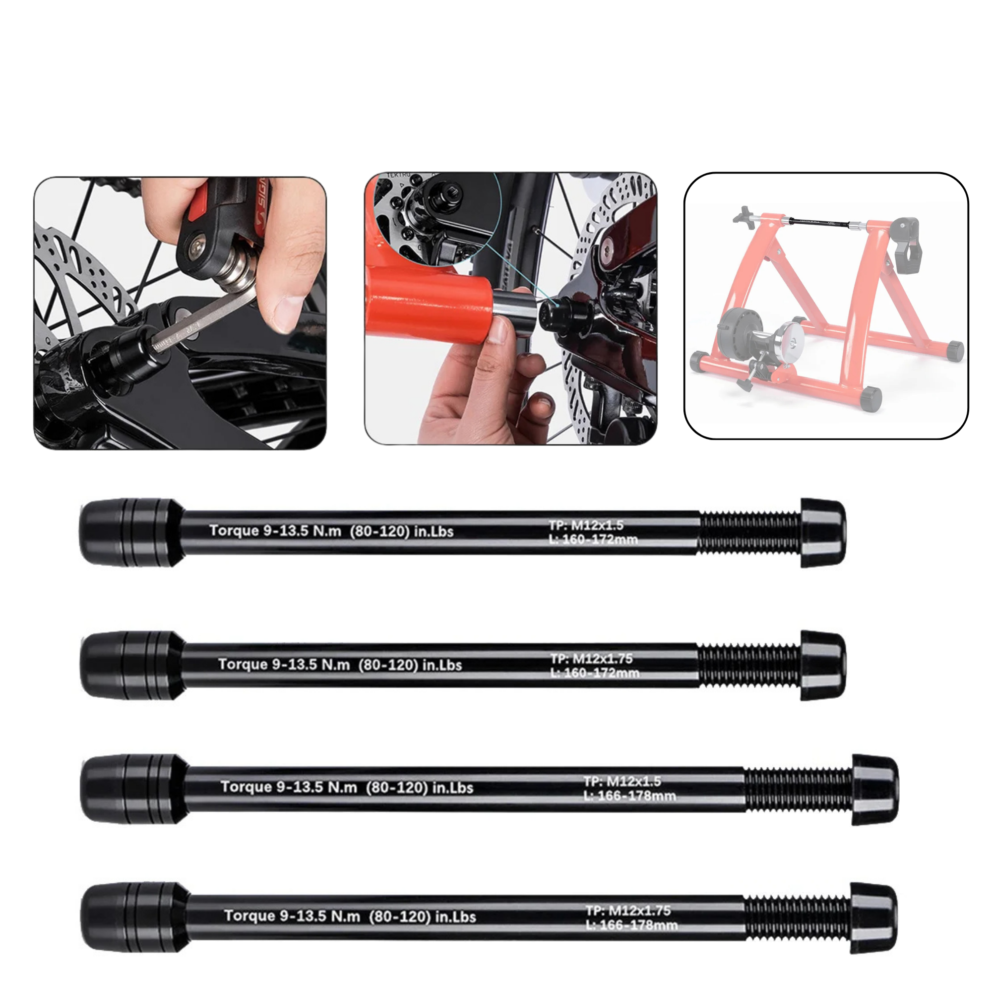 แกนปลดจักรยานสำหรับใส่ Trainer Thru Axle Skewer ขนาด 12x142-148mm