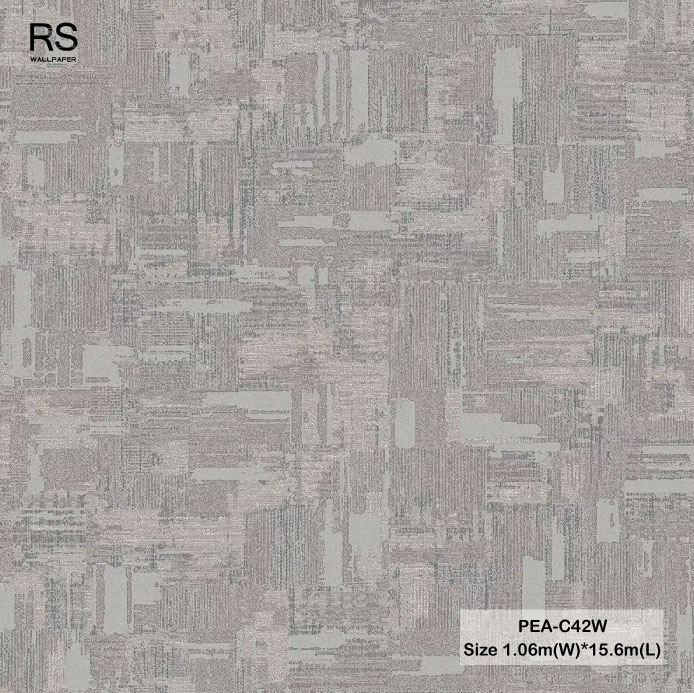 วอลเปเปอร์สไตล์โมเดิร์น สีเทา PEA-C42W
