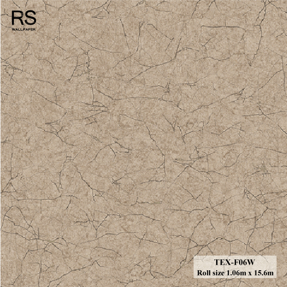 วอลเปเปอร์ ลายปูนเปลือยสีน้ำตาล TEX-F06W