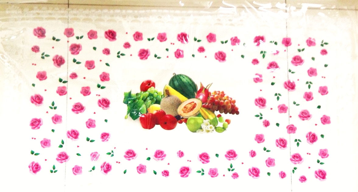 แผ่นปูโต๊ะสีใสคละลาย 60x90 cm.