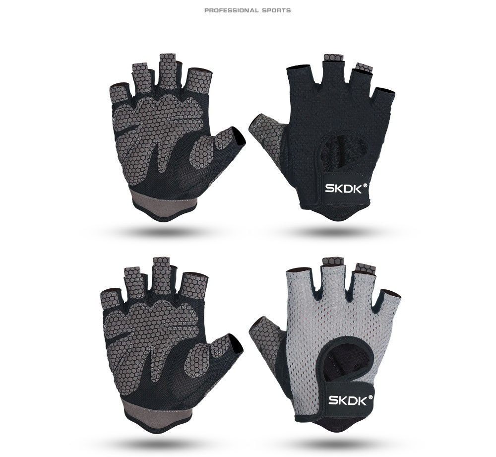 ถุงมือฟิตเนส ยกน้ำหนัก ข้อสั่น SKDK