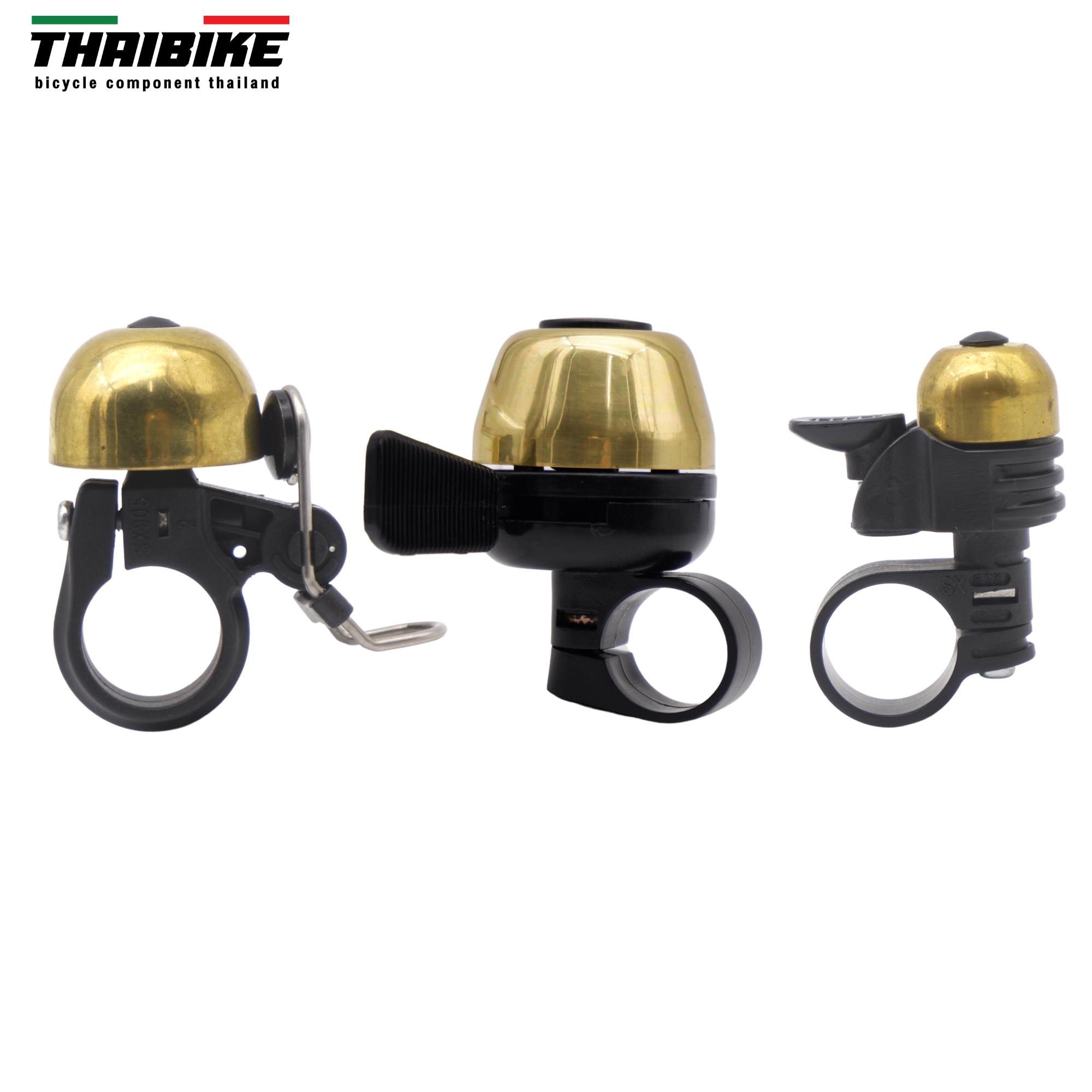 กระดิ่งทองเหลืองติดจักรยาน A B C D E กระดิ่ง กริ่งจักรยาน