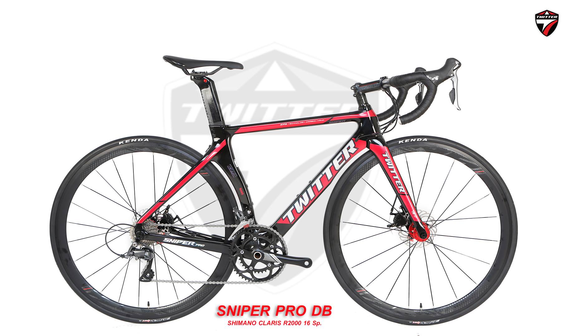 จักรยานเสือหมอบเฟรมคาร์บอน ดิสก์เบรคTWITER รุ่น Sniper PRO DB